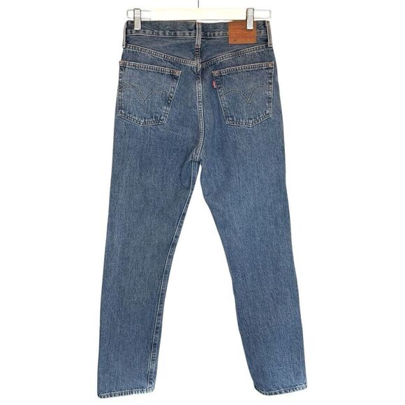 Levi's 501 Patchwork Skinny Fit High Rise Button Front Jeans Women's W27 L30 - Picture 4 of 11